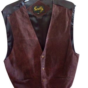 NWOT Leather Scully vest XXL